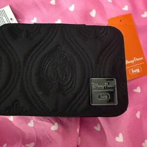 Disney Parks Black Lug Quilted Jewelry box